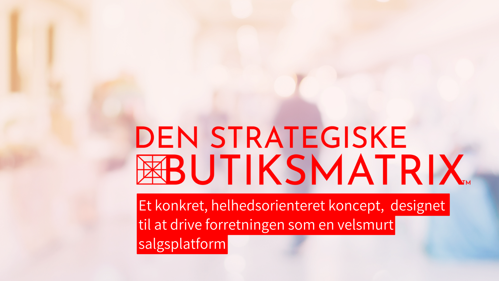 den strategiske butiksmatrix(4) den strategiske butiksmatrix